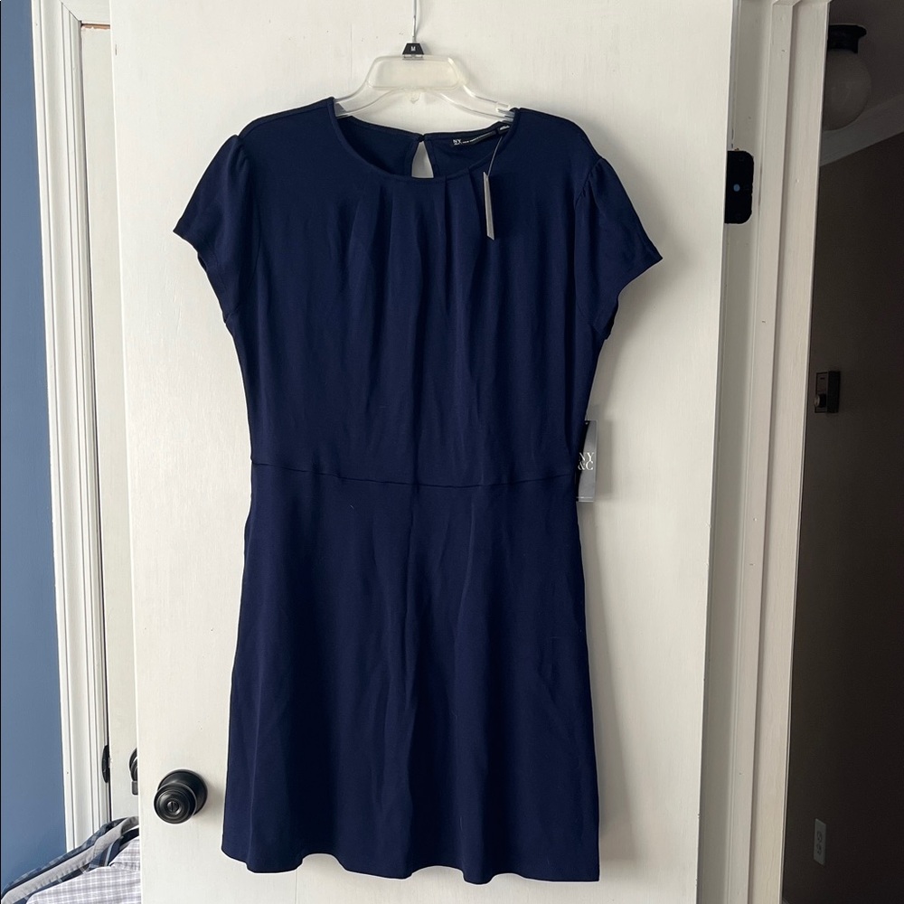 New York & Company Navy Blue Dress